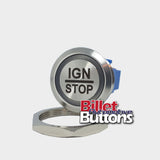28mm 'IGN/STOP' Billet Push Button Switch Ignition