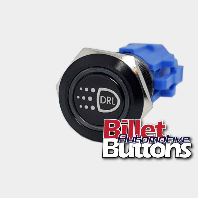 19mm billet button push button switch DRL symbol daytime running lights