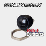 16mm 'CUSTOM LASER ETCHING' Push Button Switch Dome Top Small Compact