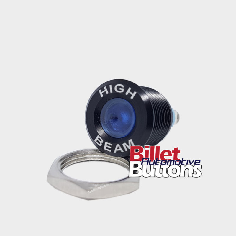 16mm 'HIGH BEAM' LED Pilot / Warning Light Small Compact 12V
