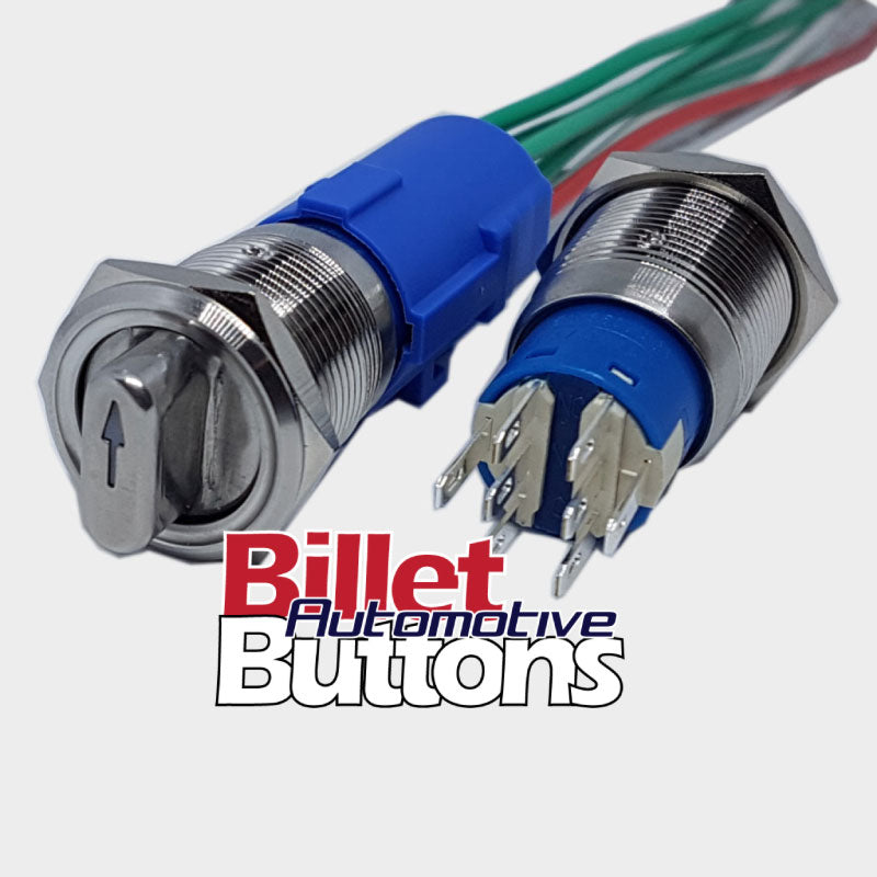 19mm 3 Way Switch ON-OFF-ON Style With LED Harness Included