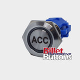 19mm 'ACC' Billet Push Button Switch Accessories