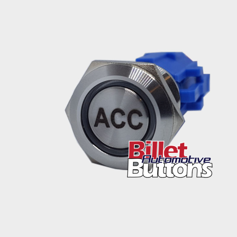 19mm 'ACC' Billet Push Button Switch Accessories