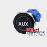 19mm 'AUX' Billet Push Button Switch Auxiliary