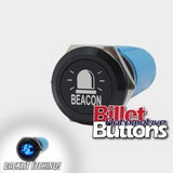 19mm 'BEACON SYMBOL' Billet Push Button Switch