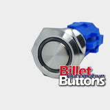 19mm 'BLANK' Billet Push Button Switch Harness plug Included