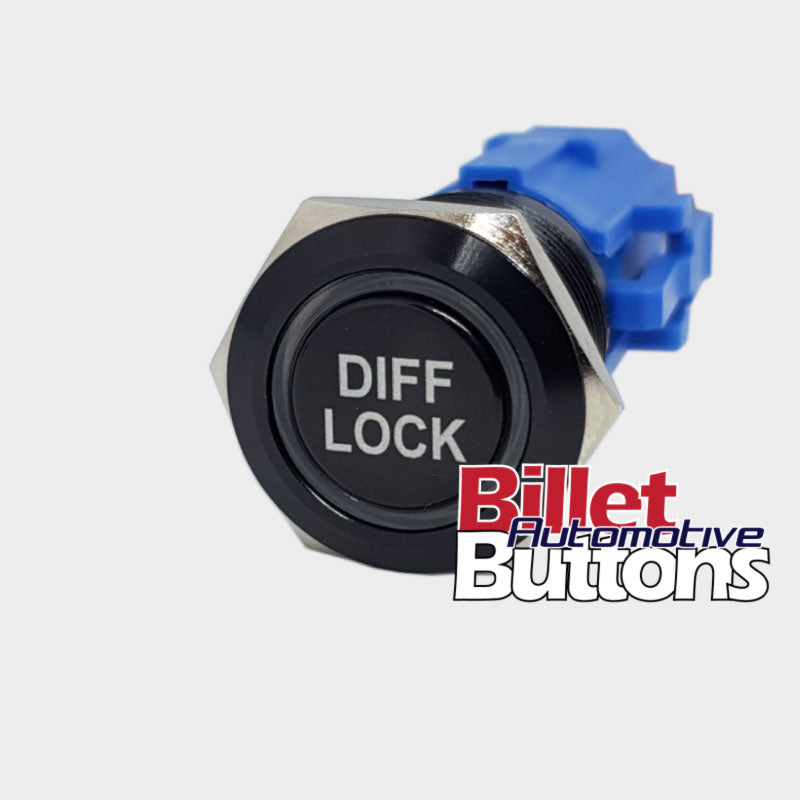 19mm 'DIFF LOCK' Billet Push Button Switch