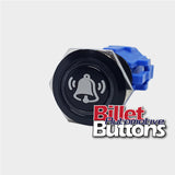 19mm 'BELL SYMBOL' Billet Push Button Door Bell