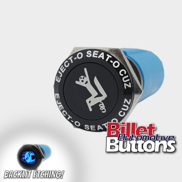 Billet push button switch custom laser etched ejecto seat seato cuz