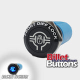 CUSTOM LASER ETCHED BACKLIT PUSH BUTTON SWITCH DIFF LOCK SYMBOL