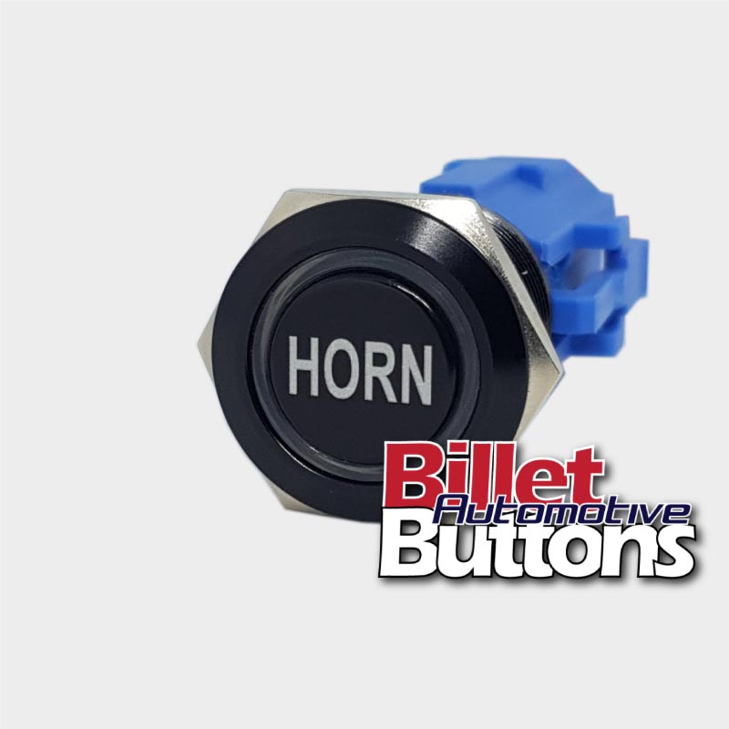 19mm 'HORN' Billet Push Button Switch