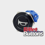 19mm 'HORN SYMBOL' Billet Push Button Switch