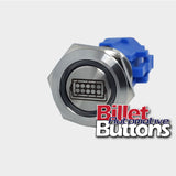19mm 'LIGHT BAR SYMBOL' Billet Push Button Switch Bars