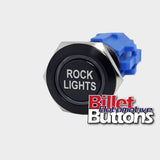 19mm 'ROCK LIGHTS' Billet Push Button Switch