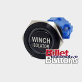 19mm 'WINCH ISOLATOR' Billet Push Button Switch