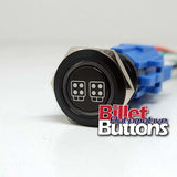 19mm 'POD LIGHTS SYMBOL' Billet Push Button Switch Light Bars