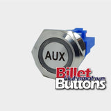 22mm 'AUX' Billet Push Button Switch Auxiliary