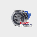 22mm 'BOTTLE HEATER' Billet Push Button Switch Nitrous Blanket Warmer