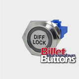 22mm 'DIFF LOCK' Billet Push Button Switch