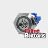 22mm 'DIFF LOCK SYMBOL' Billet Push Button Switch