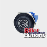 22mm 'EXHAUST BRAKE SYMBOL' Billet Push Button Switch