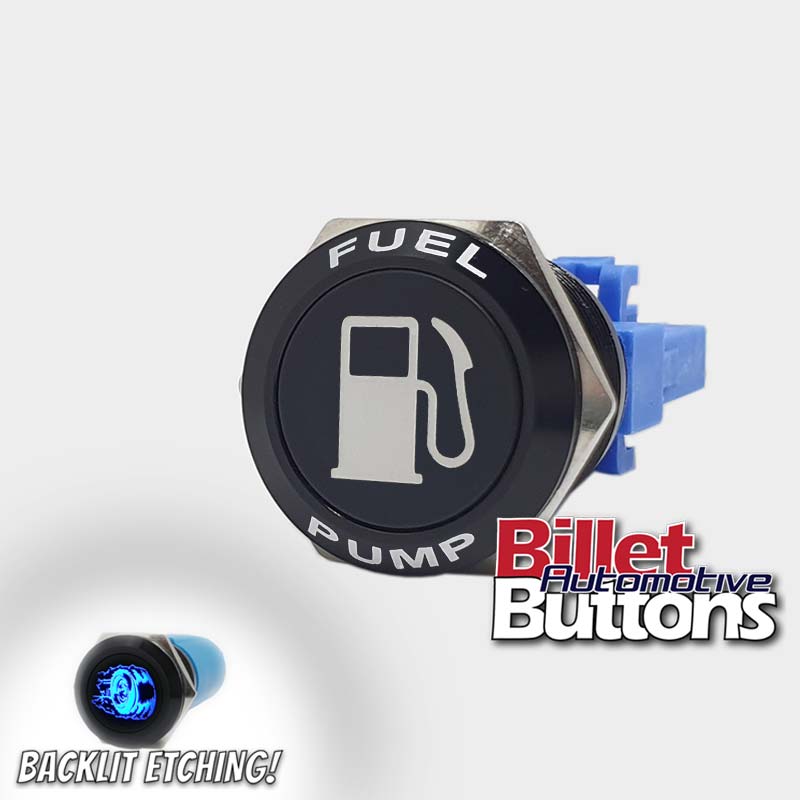 Shell Diesel Button 22mm FEATURED 'FUEL BOWSER SYMBOL' Billet Push Button Switch Fuel Pump