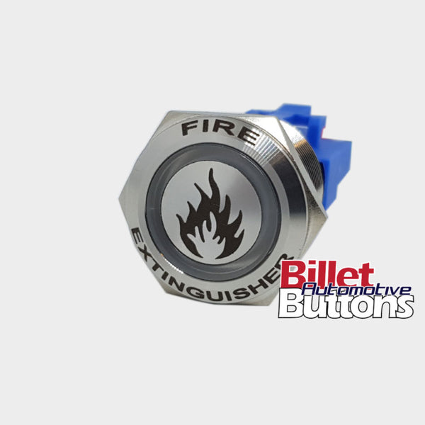 22mm FEATURED 'FIRE EXTINGUISHER' Billet Push Button Switch