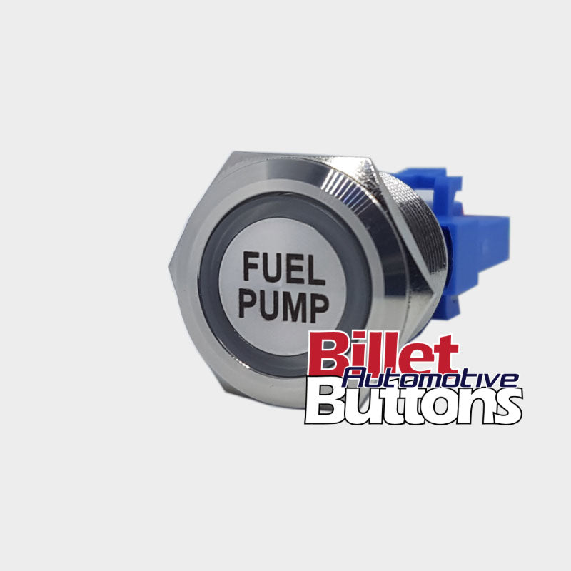 22mm 'FUEL PUMP' Billet Push Button Switch Fuel Pump Electric Billet Automotive Buttons