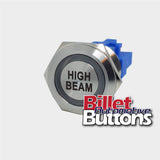 22mm 'HIGH BEAM' Billet Push Button Switch Headlights