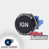 22mm FEATURED 'IGN' Billet Push Button Switch Ignition