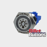 22mm FEATURED 'LIGHT BULB' Billet Push Button Switch Interior Lights