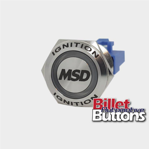 22mm FEATURED 'MSD' Billet Push Button Switch Ignition