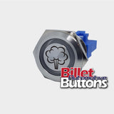 22mm 'PURGE SYMBOL' Billet Push Button Switch Nitrous Sprayer etc