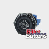 22mm FEATURED 'REAR DIFF LOCK SYMBOL' Billet Push Button Switch