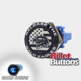 22mm FEATURED 'RELEASE THE BALD EAGLES' Billet Push Button Switch