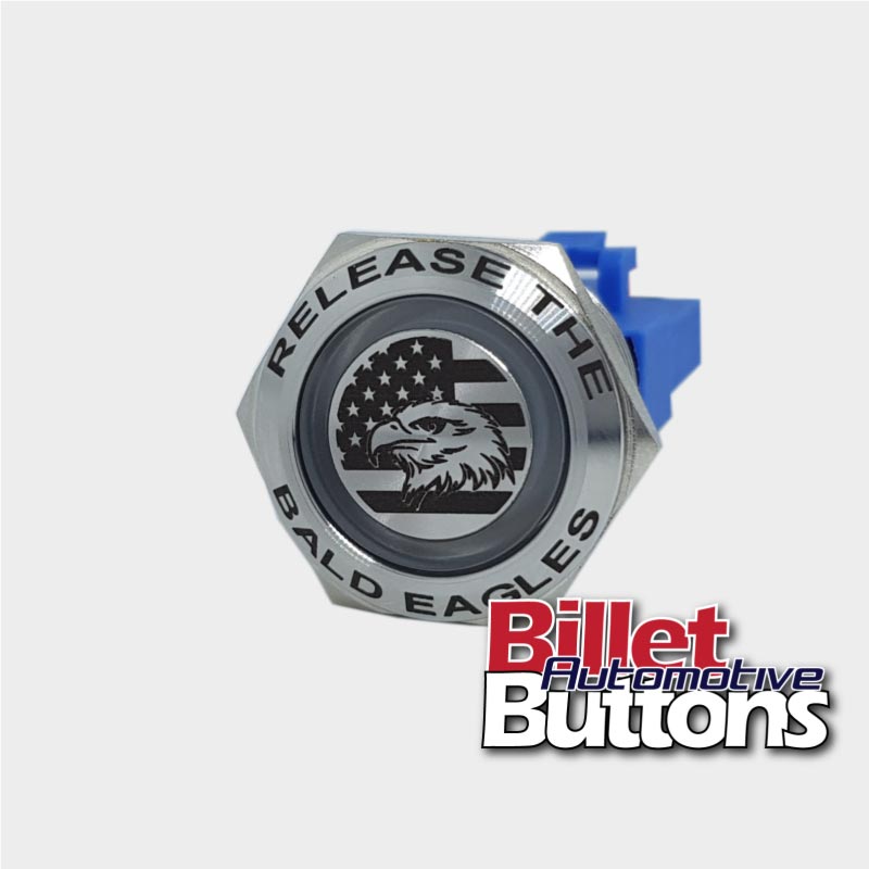 Release the bald eagles push button switch billet automotive buttons cleetus mcfarland