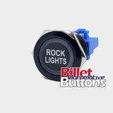 22mm 'ROCK LIGHTS' Billet Push Button Switch