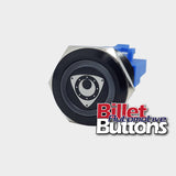 22mm 'ROTOR SYMBOL' Billet Push Button Switch Rotary Mazda rx7