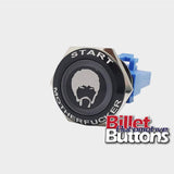 22mm FEATURED 'SILHOUETTE START MOTHERFUCKER' Billet Push Button Switch Push Start