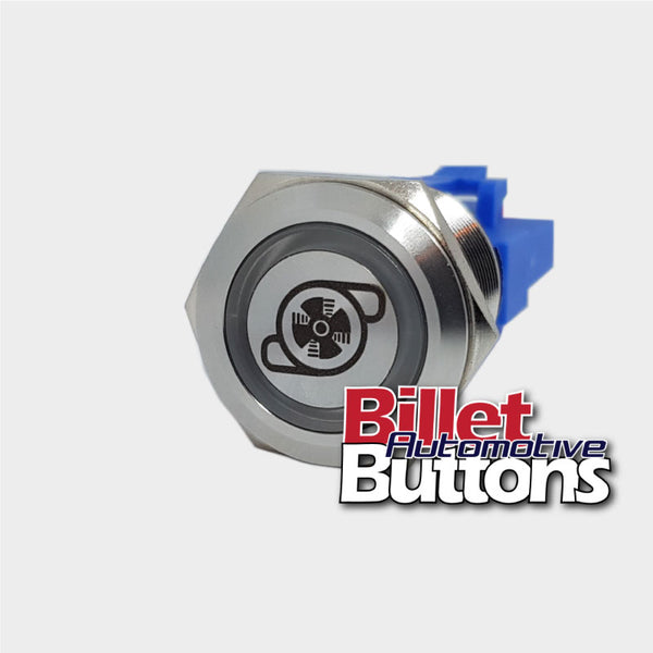 22mm 'WATER PUMP SYMBOL' Billet Push Button Switch Electric