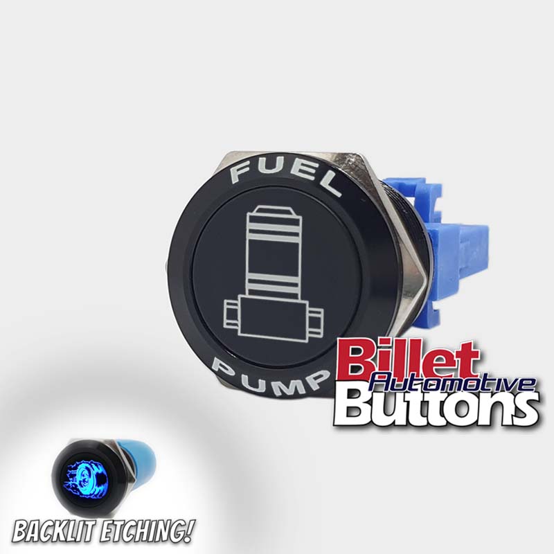 Shelll Diesel Button 22mm FEATURED 'FUEL PUMP SYMBOL' Billet Push Button Switch Fuel Pump