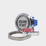28mm 'ENGINE START' Billet Push Button Switch Push Start