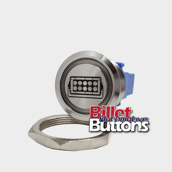 28mm Billet Automotive Buttons - Custom LED Push Button Switches 12v