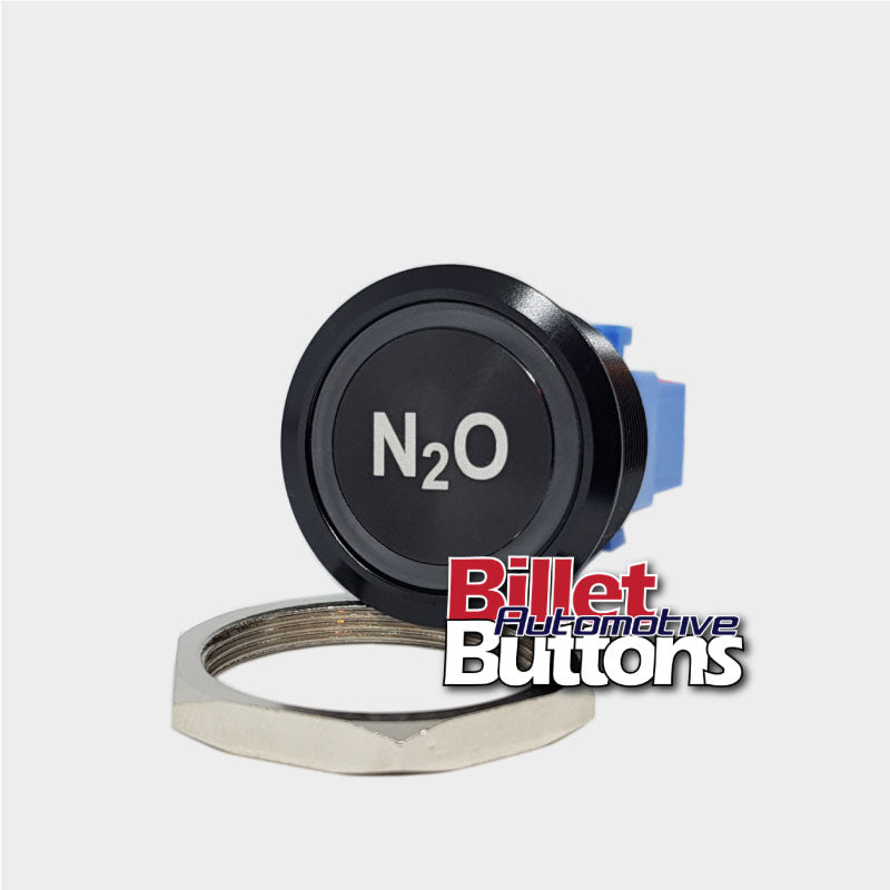 28mm 'N2O' Billet Push Button Switch Nitrous Oxide Arming NOS