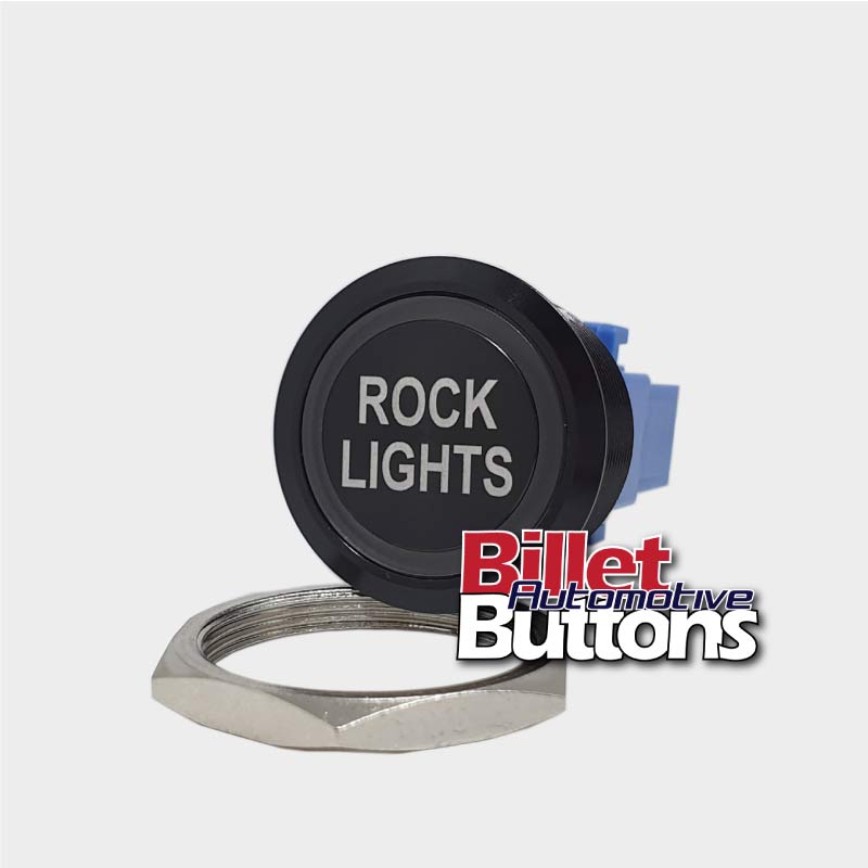 28mm 'ROCK LIGHTS' Billet Push Button Switch – Billet Automotive Buttons